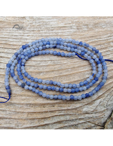 Blauquarzkette facettiert 2mm