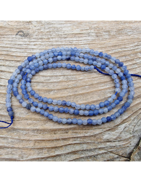 Blauquarzkette facettiert 2mm