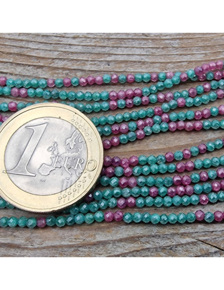 Zirkoniakette-stark funkelnd-facettiert 2mm