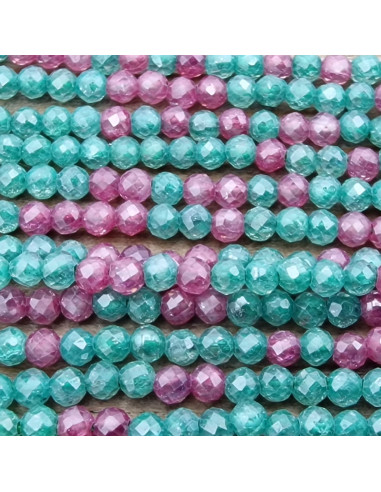 Zirkoniakette-stark funkelnd-facettiert 2mm