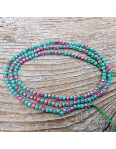Zirkoniakette-stark funkelnd-facettiert 2mm