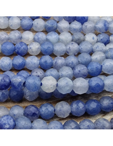 Blauquarzkette facettiert 3mm