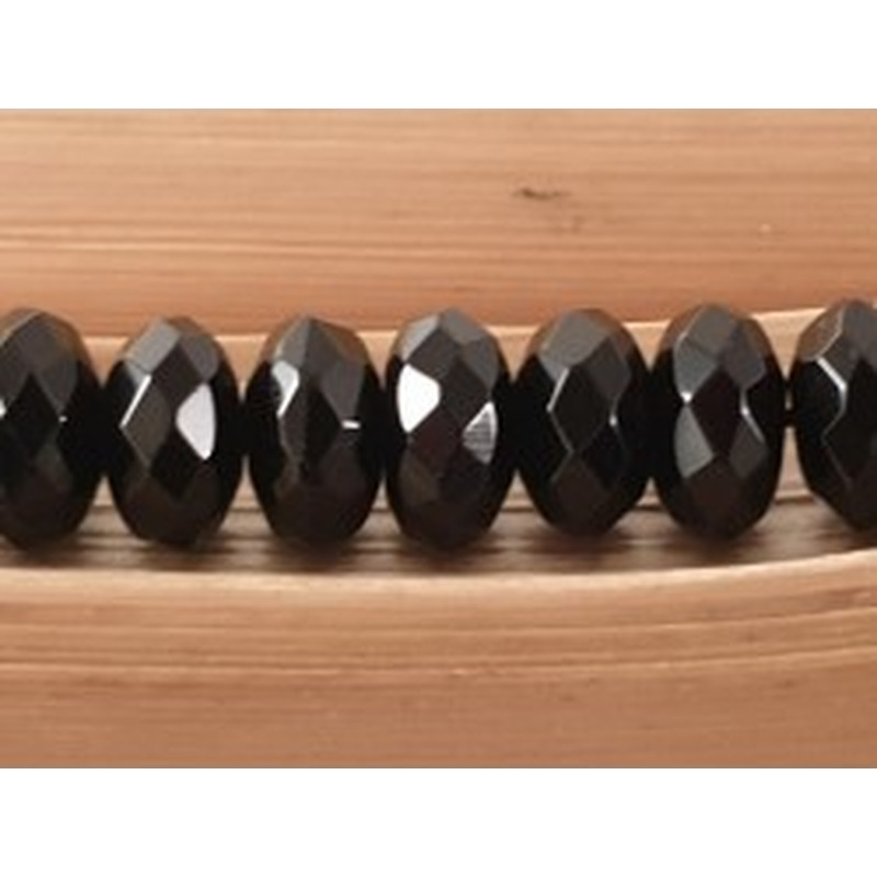 Onyxkette facettiert 8x4mm
