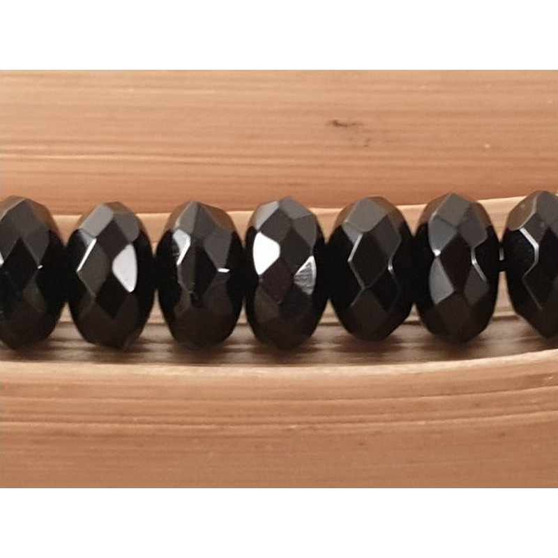 Onyxkette facettiert 8x4mm