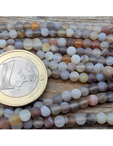 Botswanaachatkette matt 4mm
