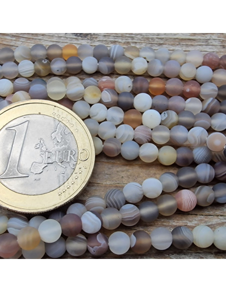 Botswanaachatkette matt 4mm