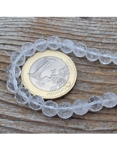 Bergkristallkette facettiert 6mm 2