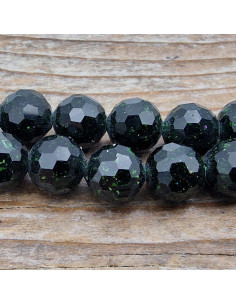 grüne Goldflusskette facettiert 6mm