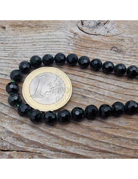 grüne Goldflusskette facettiert 6mm