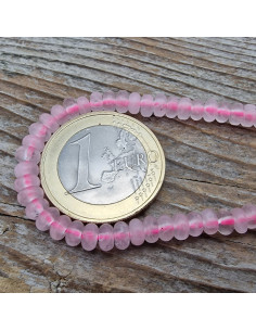 Rosenquarzkette 4x2mm 2