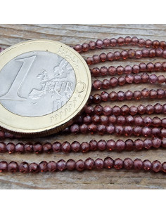 Granatkette facettiert 2mm 2