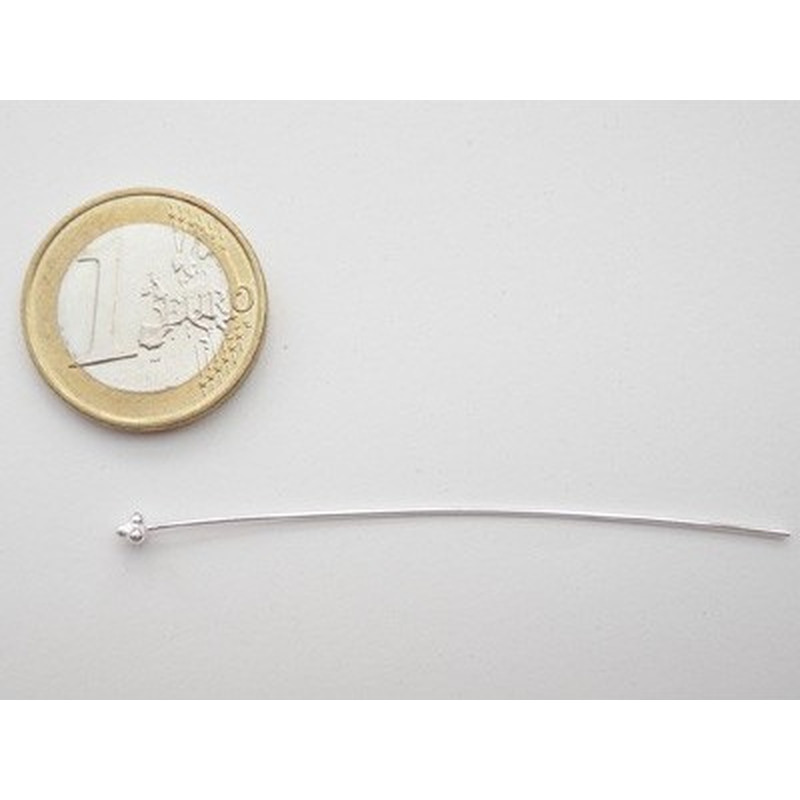 Nietstift 0,6x63mm, 925 Silber