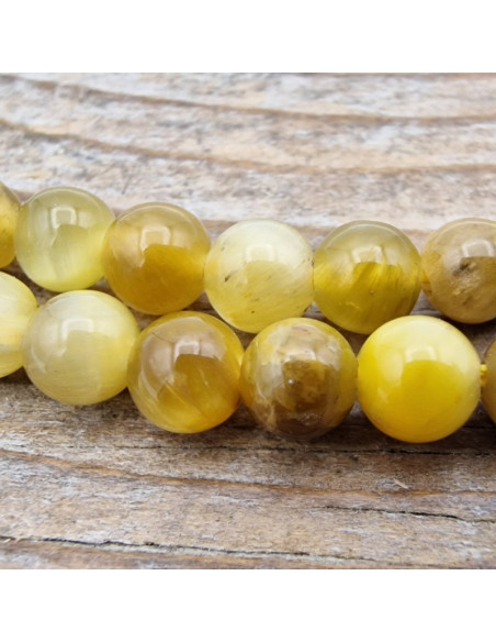 Tigeraugekette gelb 4mm