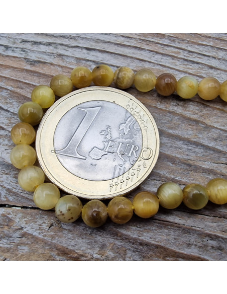 Tigeraugekette gelb 4mm