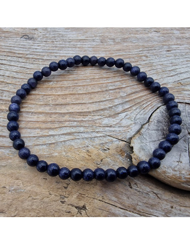 blauer Goldfluss 4mm Armband