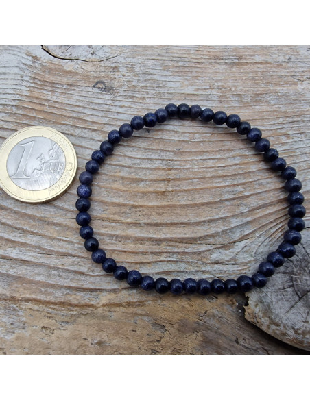 blauer Goldfluss 4mm Armband