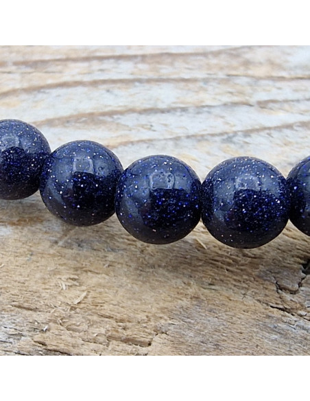 blauer Goldfluss 4mm Armband