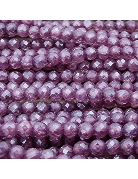 Zirkoniakette-stark funkelnd-facettiert 2mm