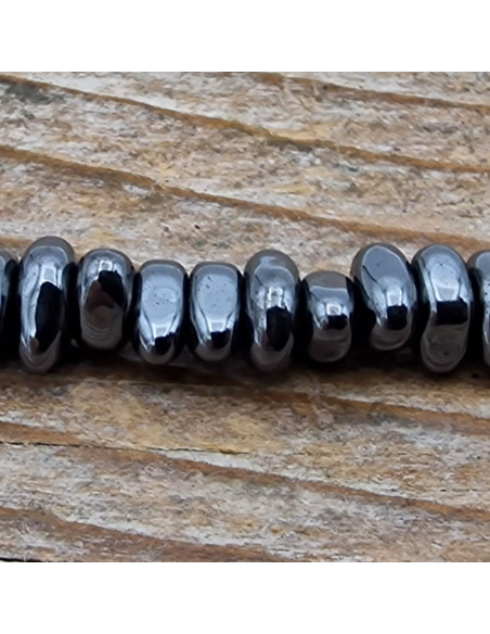 Blutsteinkette (Hämatit) 5x2mm