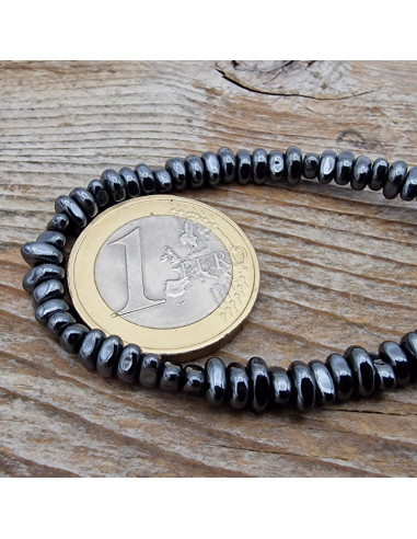 Blutsteinkette (Hämatit) 5x2mm