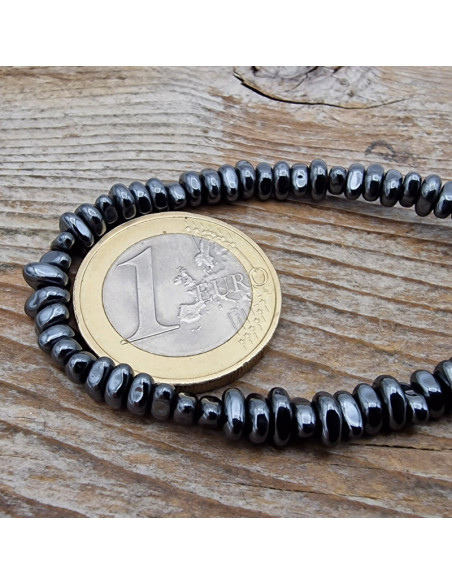 Blutsteinkette (Hämatit) 5x2mm