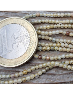 Zirkonkette Natur facettiert 2mm 2