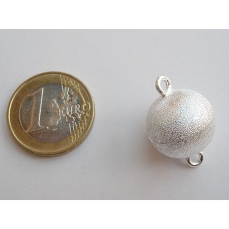 Magnetschliesse 16mm 925 Silber, geschlossen