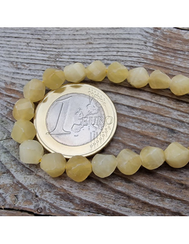 Calcitkette 6mm facettiert