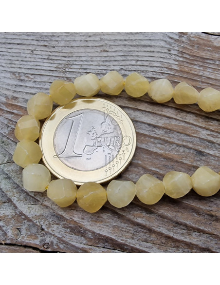 Calcitkette 6mm facettiert