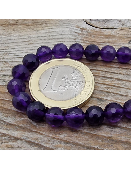 Amethystkette facettiert 6mm