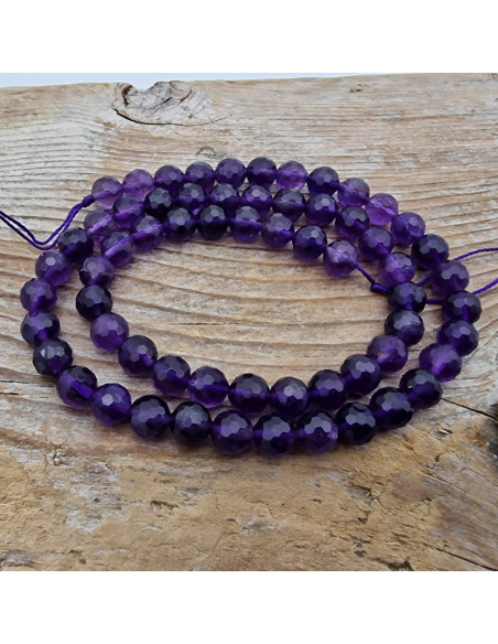Amethystkette facettiert 6mm