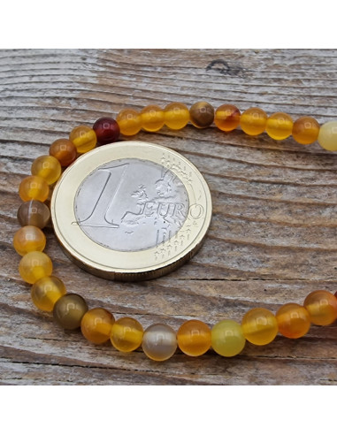 Achatkette orange 4mm
