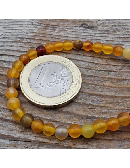 Achatkette orange 4mm