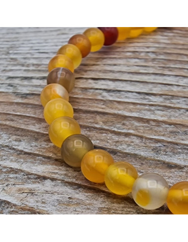 Achatkette orange 4mm