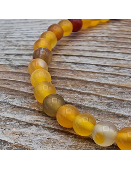 Achatkette orange 4mm