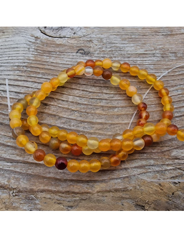 Achatkette orange 4mm