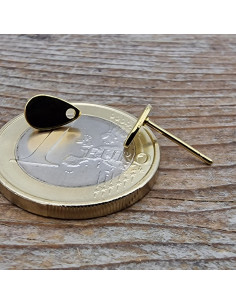 Ohrstecker 8x5mm (2 Stk), Edelstahl gold 2