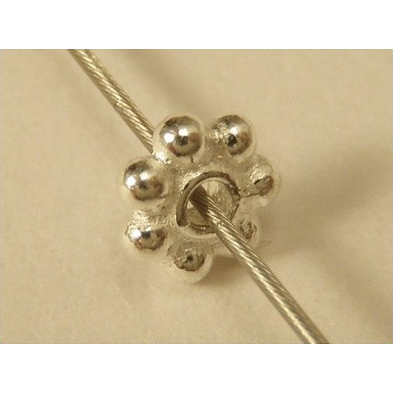 Zwischenteil, Blume 4x1.3mm, 925 Silber