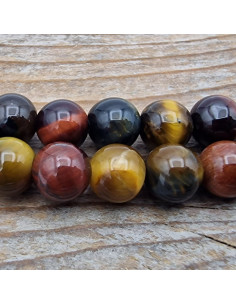 Tigeraugekette multicolor 6mm