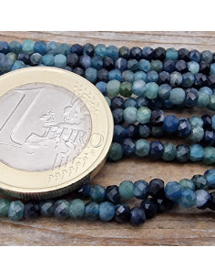 blaue Turmalinkette facettiert 3x2mm 2
