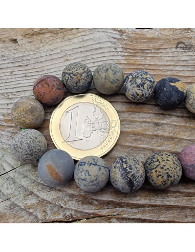 Dendritenjaspiskette matt 10mm