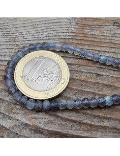 Labradoritkette facettiert 4x2mm 2