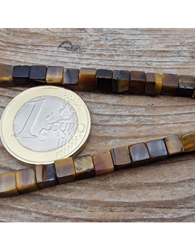 Tigeraugekette 4x4mm