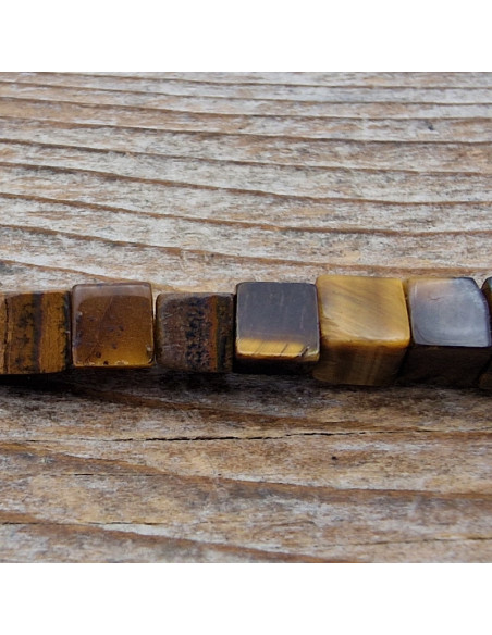 Tigeraugekette 4x4mm