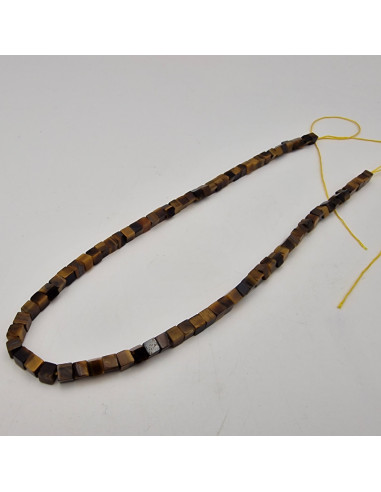 Tigeraugekette 4x4mm