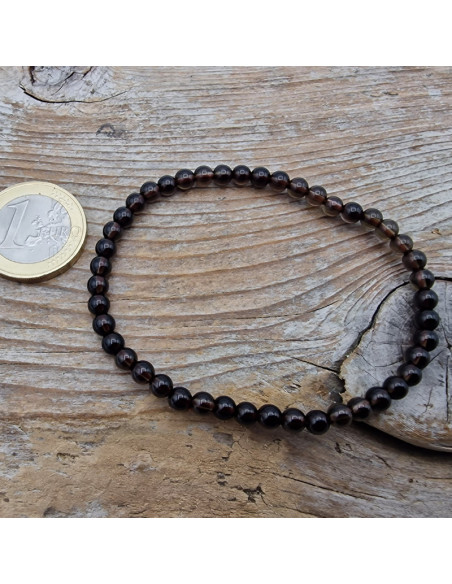 Rauchquarz 4mm Armband