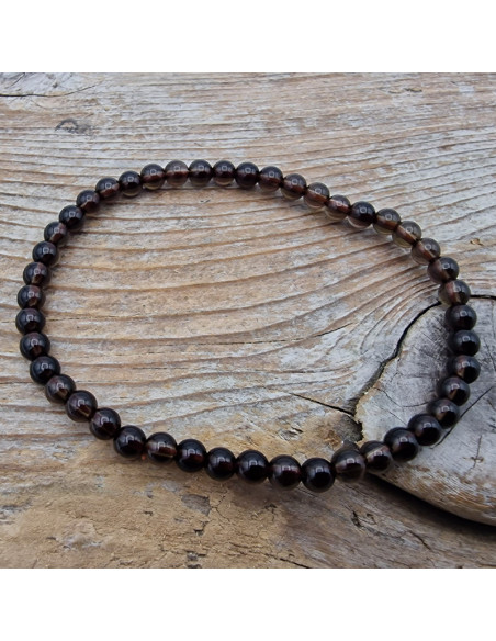 Rauchquarz 4mm Armband