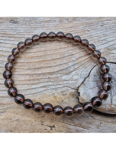 Rauchquarz 6mm Armband