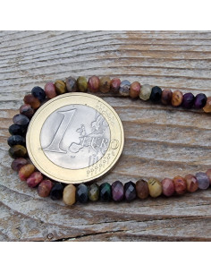 Tigeraugekette multicolor facettiert 4x2mm 2