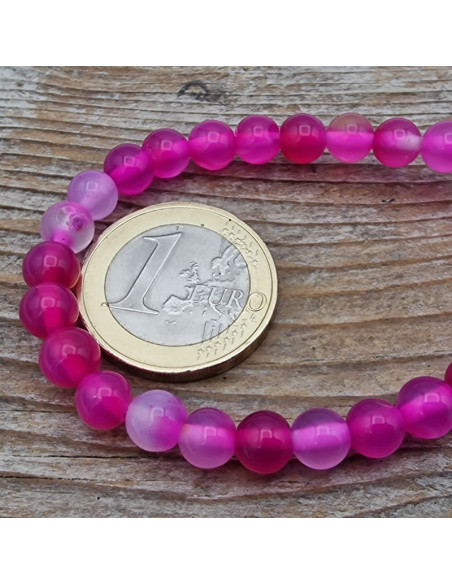 Achatkette pink 6mm